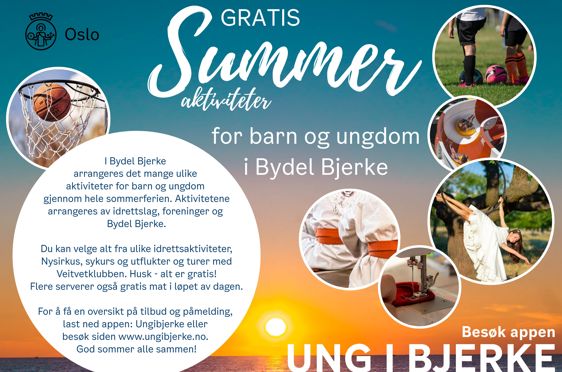 Flyer om sommerens aktiviteter
