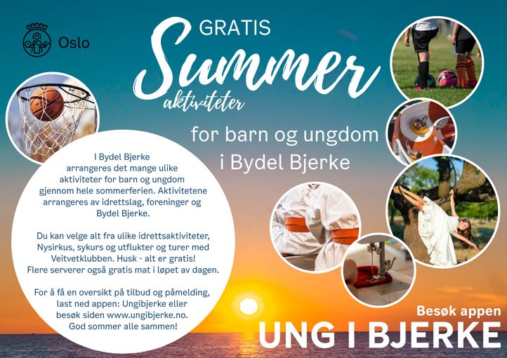 Flyer om sommerens aktiviteter